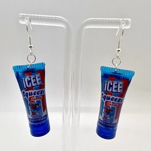 Icee Earrings - Icee Squeeze Candy Mini Brands Earrings - Snack Earrings